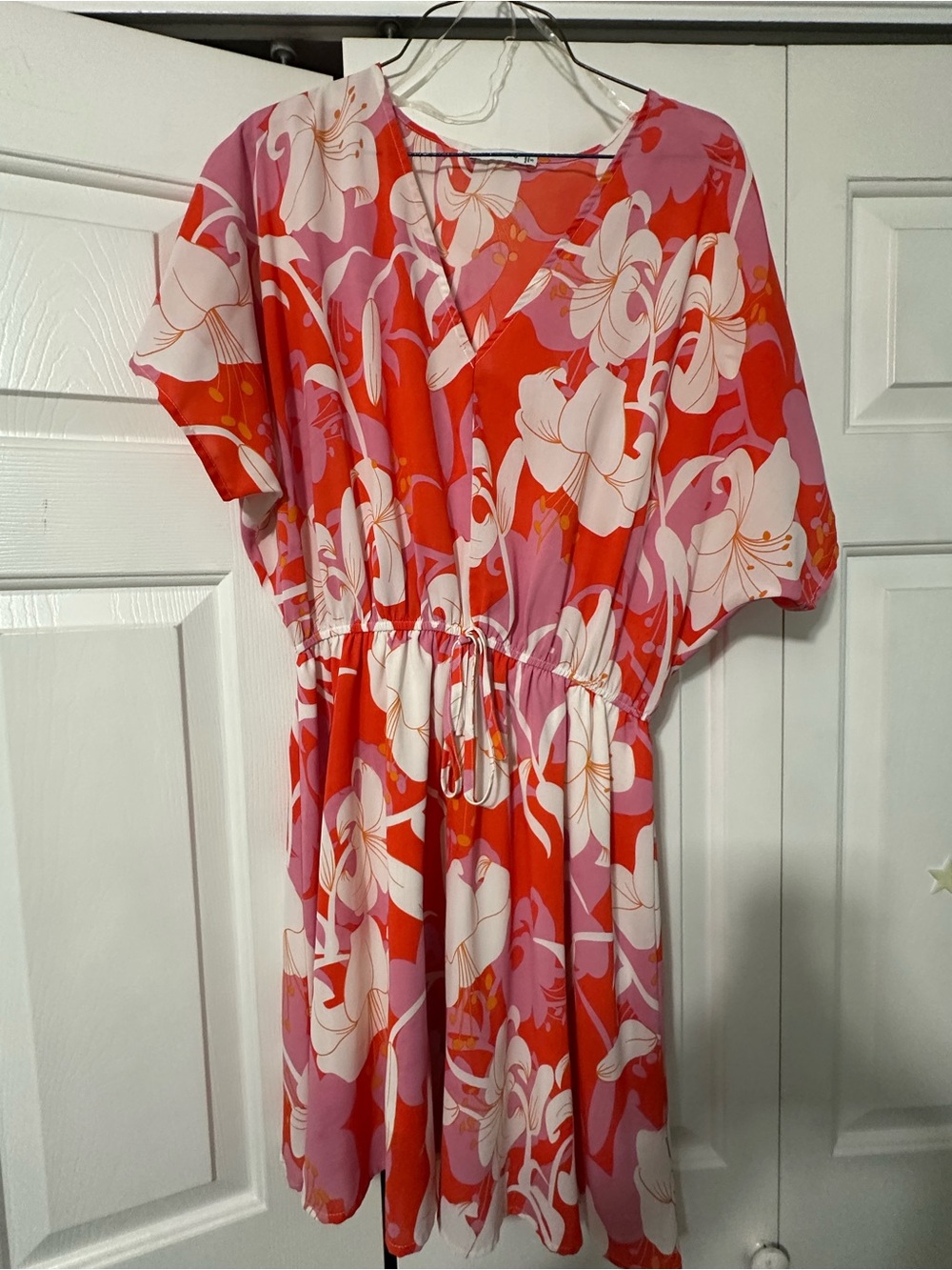 Staccato Pink and Red Floral Slip Top